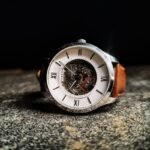Brown Skeleton Watch