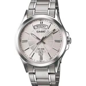 Casio MTP-1381D-7A - ساعة كاسيو رجالية ستيل مينا أبيض