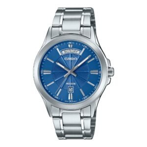 Casio MTP-1381D-2AV - ساعة كاسيو رجالية ستيل مينا أزرق