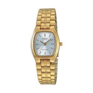 Casio LTP-1169N-7AR - ساعة كاسيو نسائية ذهبي مينا أبيض