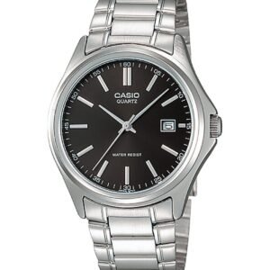 Casio MTP-1183A-1A - ساعة كاسيو رجالية ستيل مينا أسود