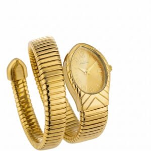 MissFox MF-Snake-Gold (Limited Edition) - ساعة ميس فوكس نسائية (إصدار محدود) بتصميم ثعبان ذهبي بالكامل