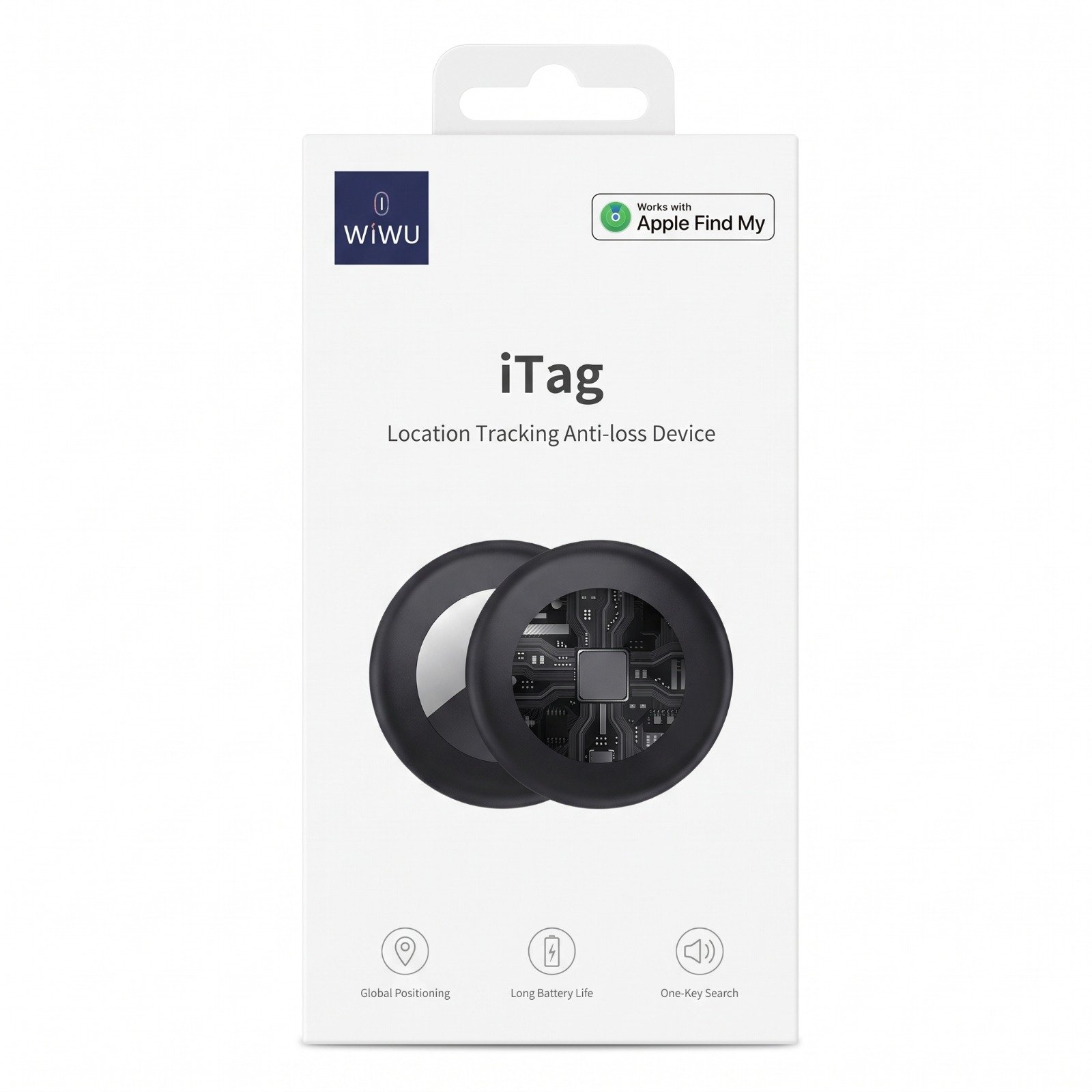 WiWU iTag Location Tracking Anti-loss Device - جهاز تتبع لاجهزة الموقع ومضاد للضياع (آي تاق) لاجهزة الايفون من وي وو